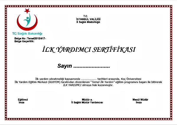 Bursa İlk Yardım Eğitimi